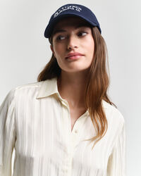 Camicia in raso a righe regular fit