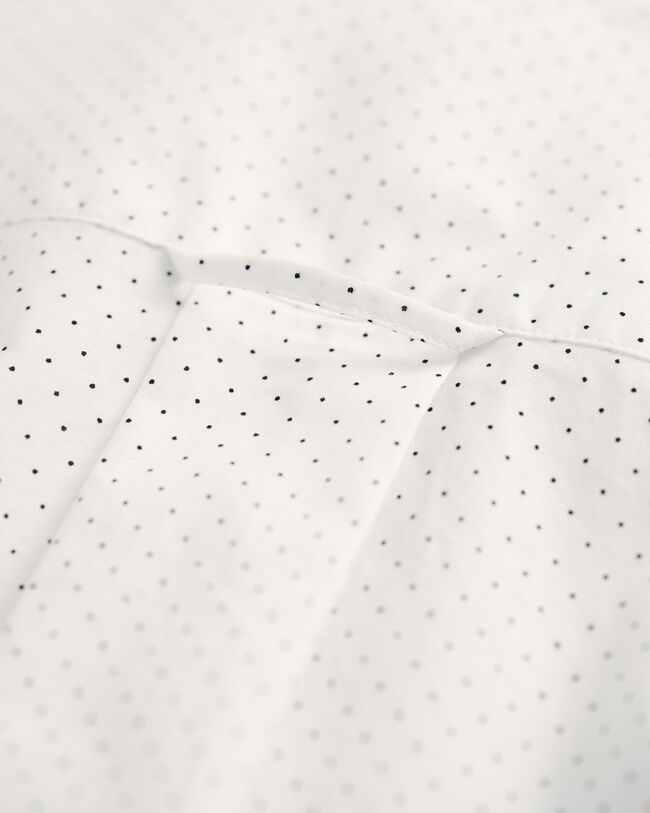 Camicia in popeline a micro pois regular fit