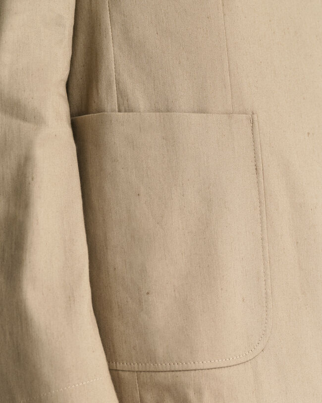 Blazer da abito in misto lino-cotone