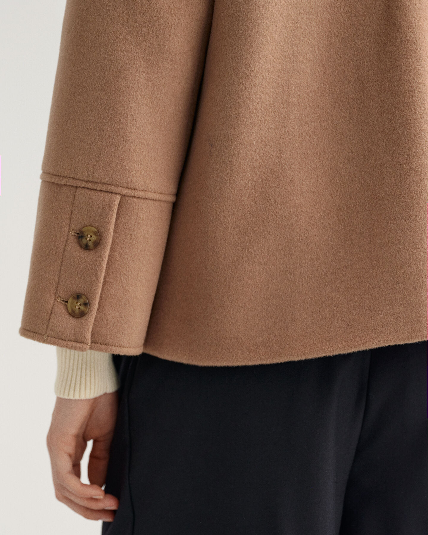 Giacca corta in misto lana