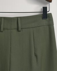 Pantaloni ampi a vita alta con piega