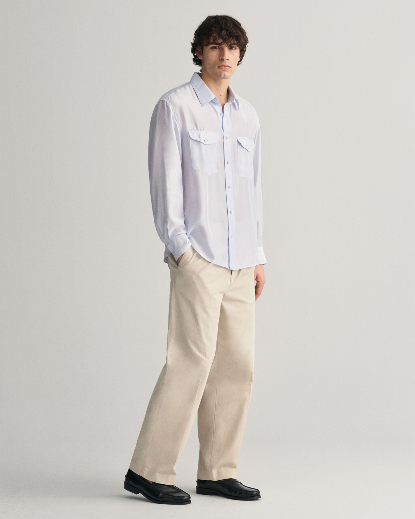 Camicia in seta relaxed fit