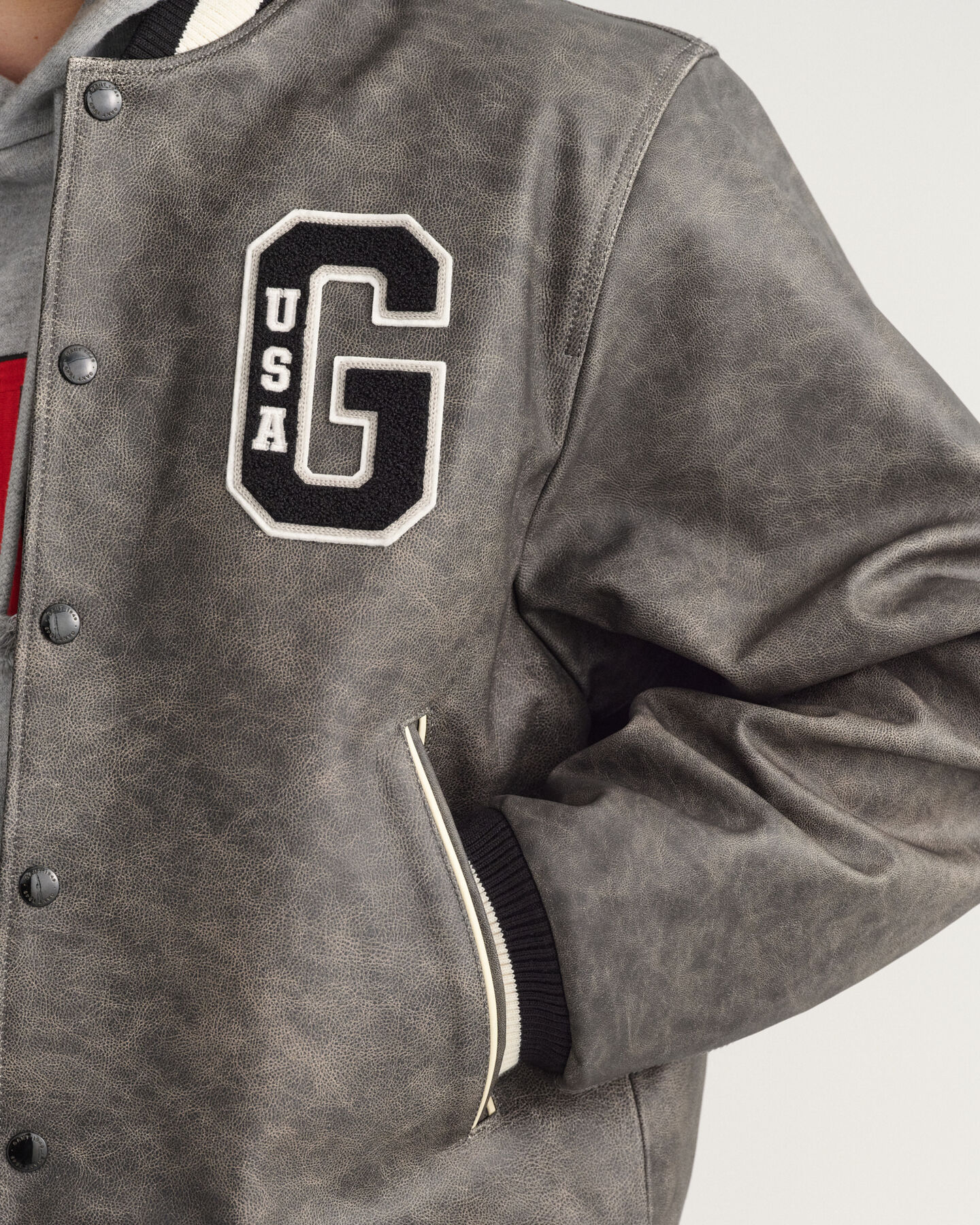 GANT Varsity Jacket in pelle