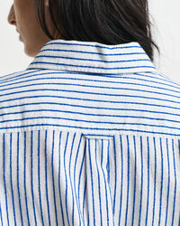 Camicia testurizzata a righe relaxed fit
