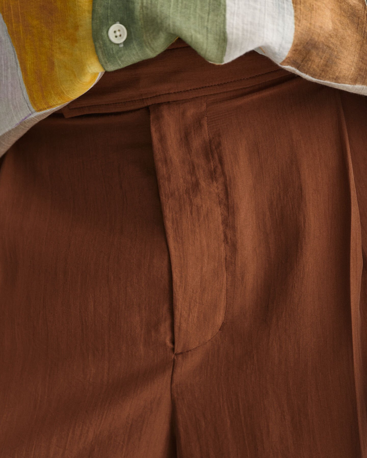 Pantaloni da abito in seta relaxed fit