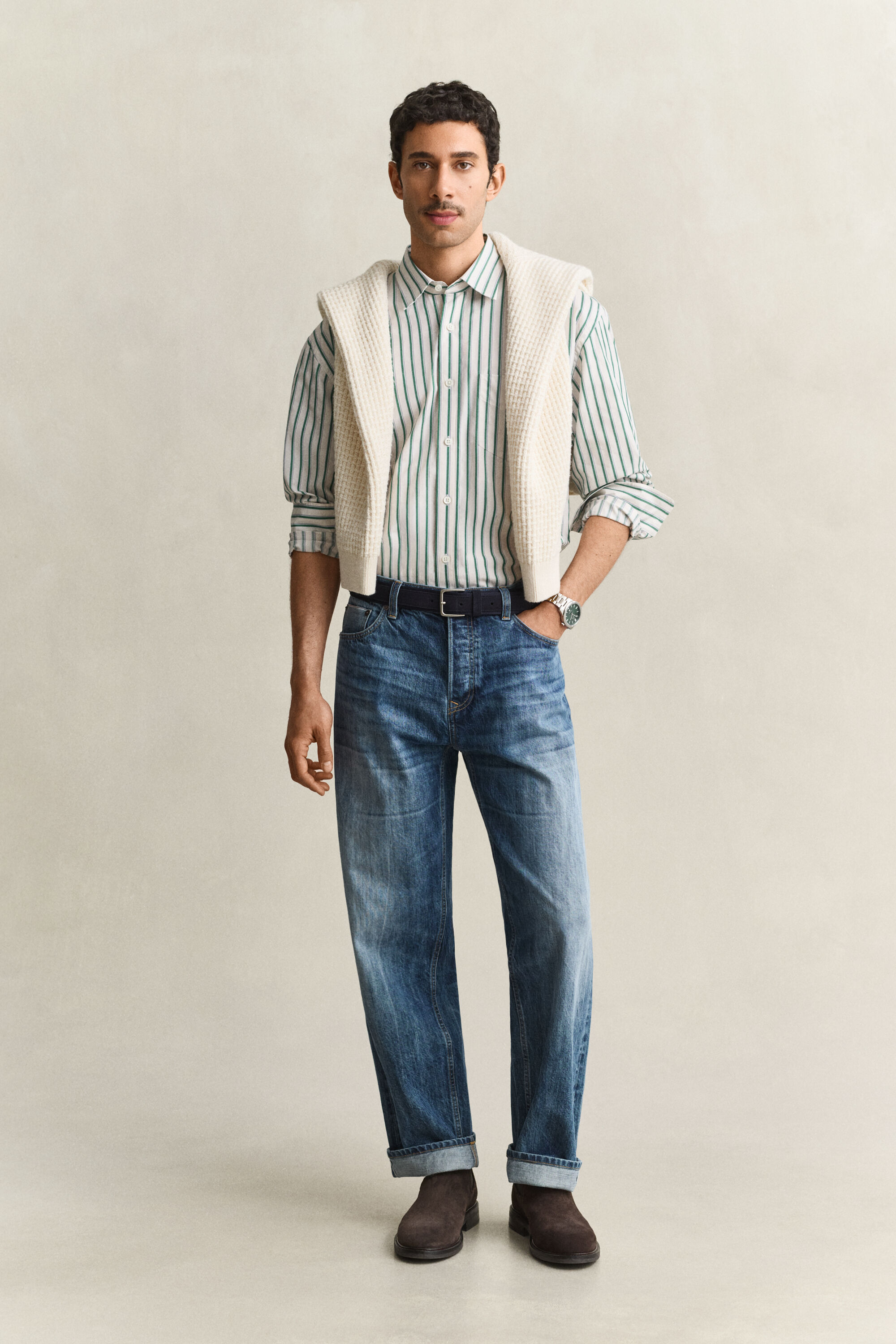 Camicia a righe a ratiera