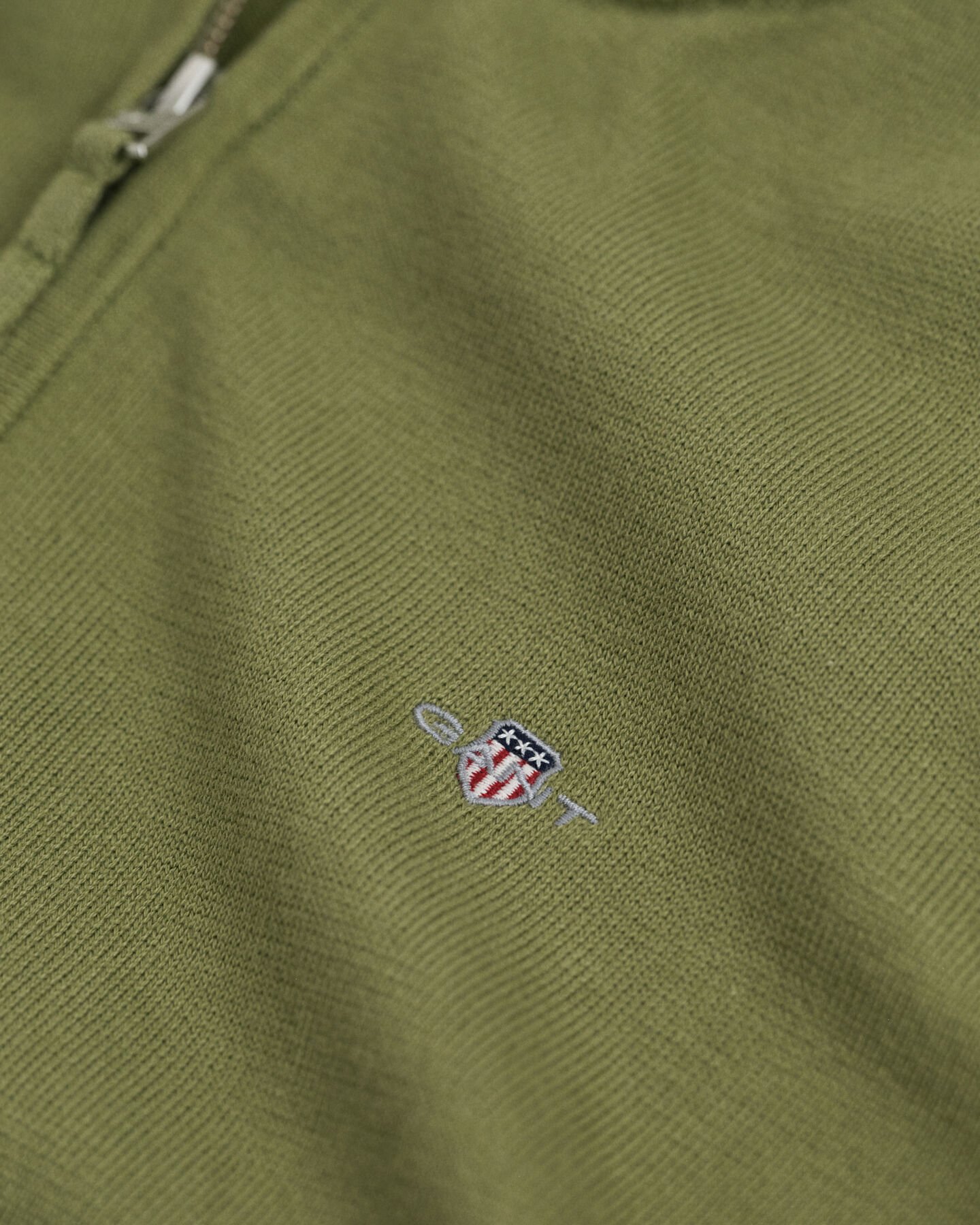 Maglia in cotone con zip corta Shield Teens