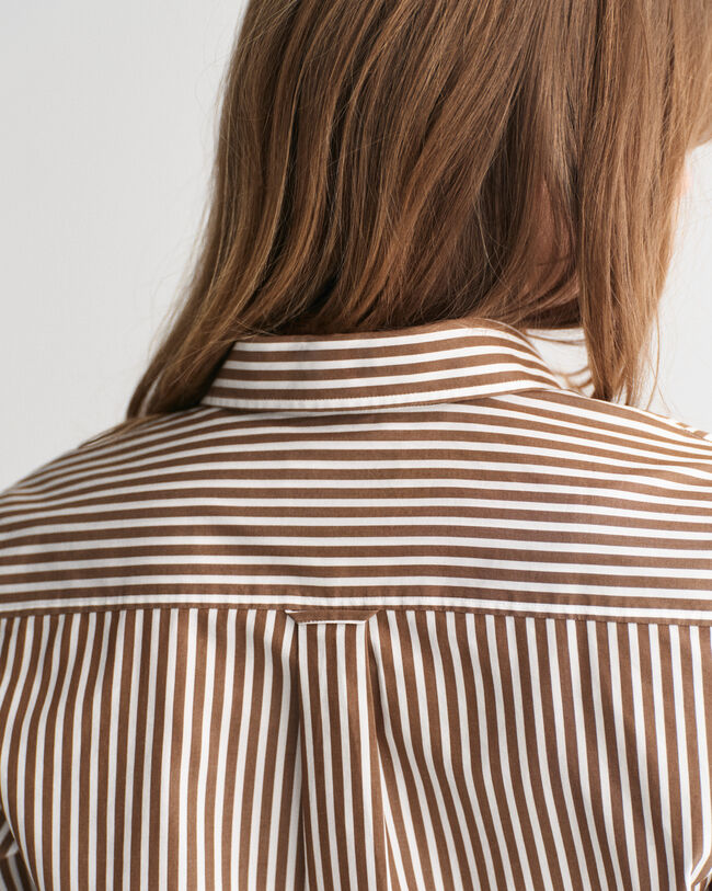 Camicia classica in popeline a righe regular fit