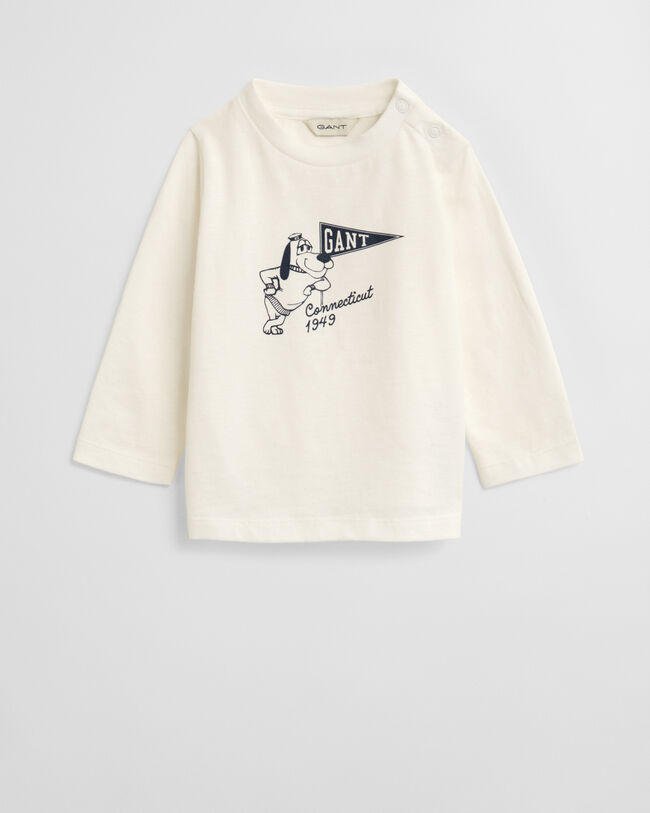 Camicia a maniche lunghe con stampa di cani Graphic Baby