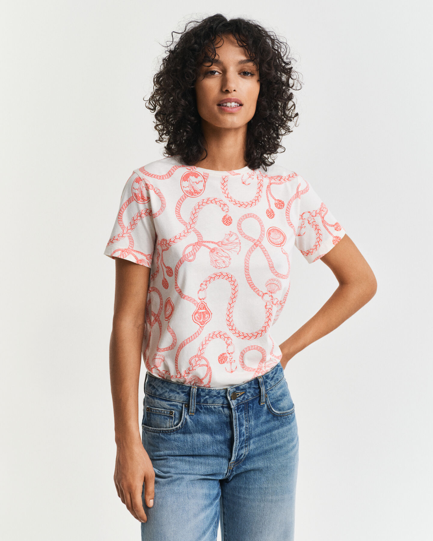 T-shirt Sailing con stampa