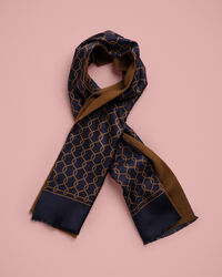 Sciarpa in seta e lana-cashmere