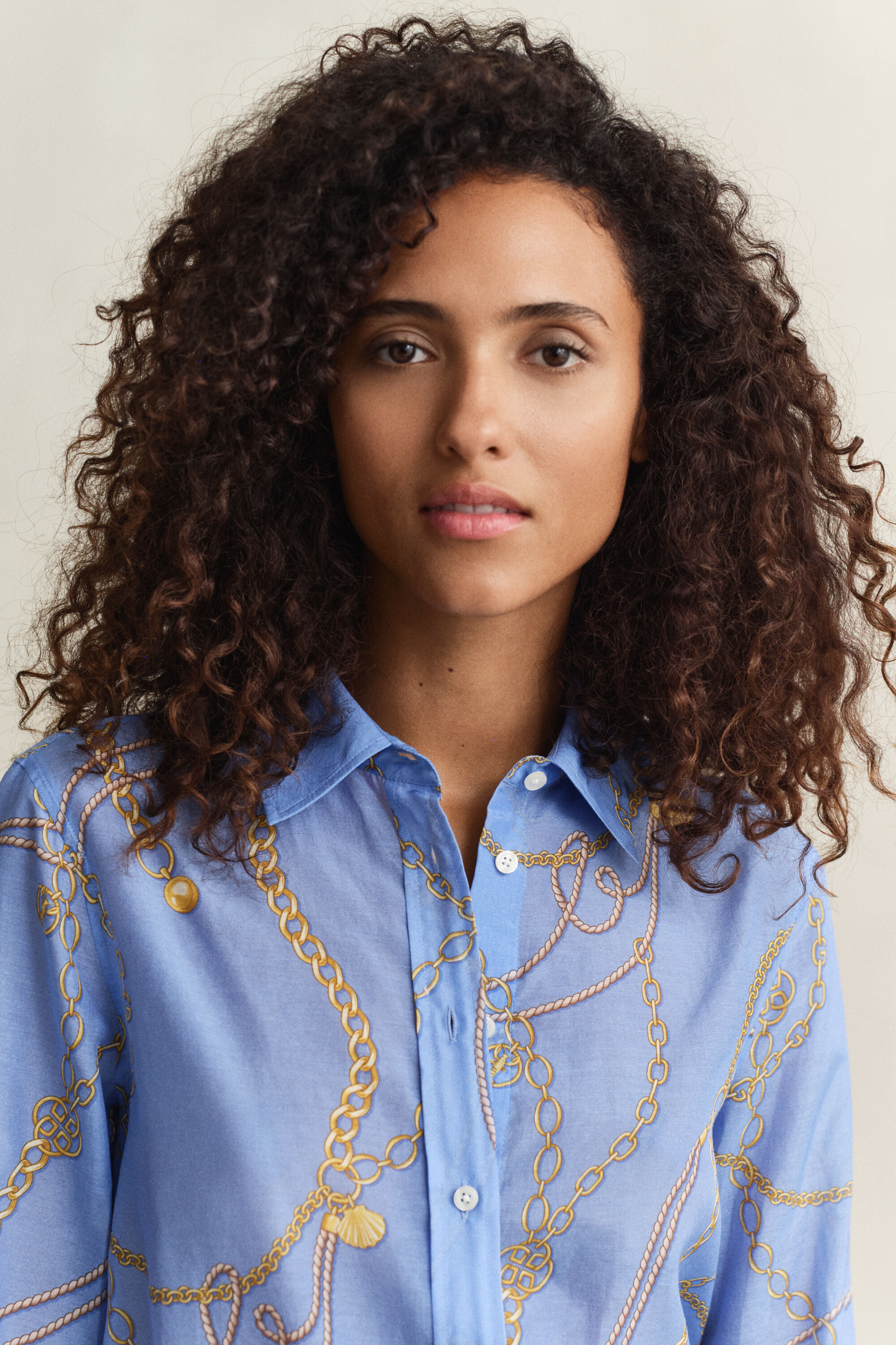 Camicia in cotone e seta