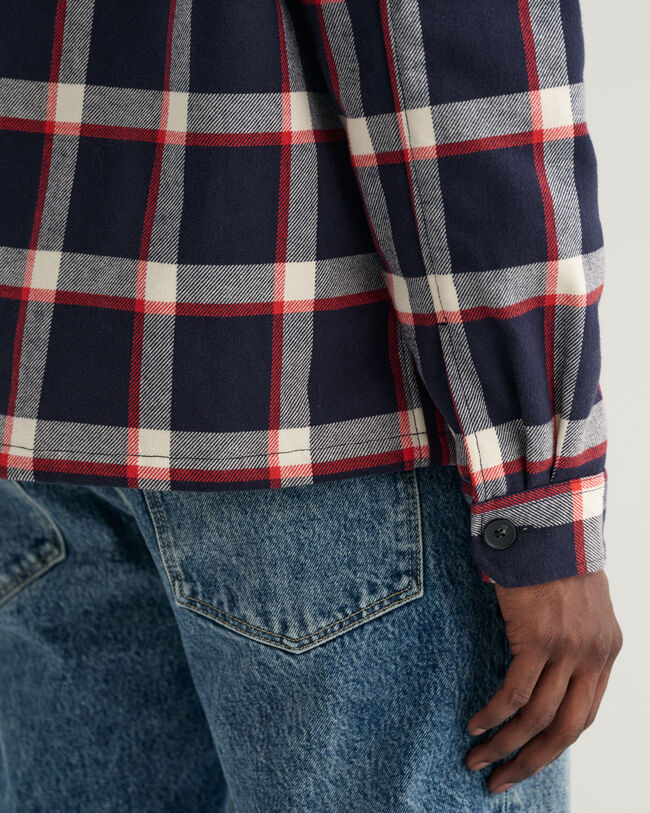 Camicia giacca in flanella a quadri