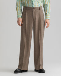 Pantaloni da abito a quadri con pinces