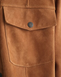 Camicia in camoscio oversize