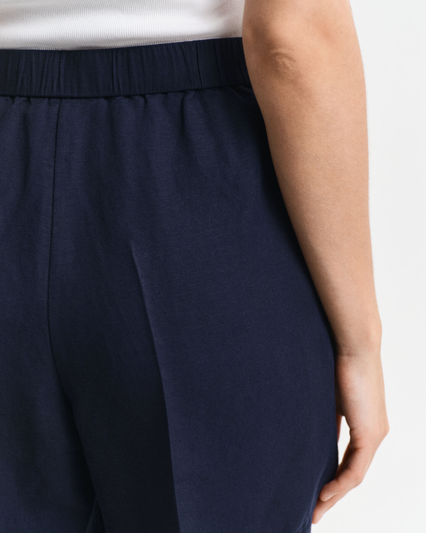 Pantaloncini Pull-on in misto lino relaxed fit