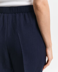 Pantaloncini Pull-on in misto lino relaxed fit