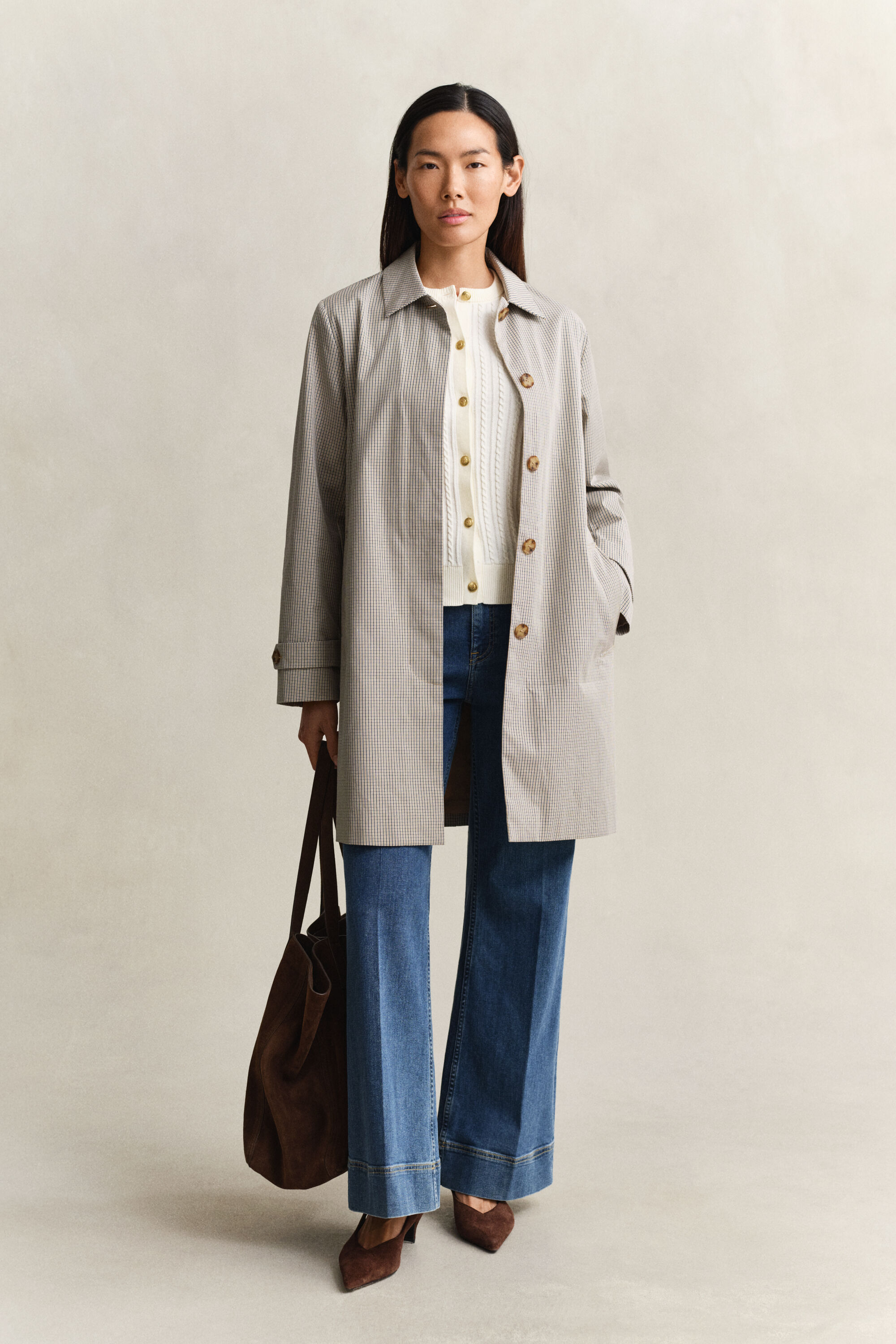 Impermeabile a quadri