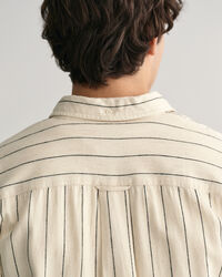 Camicia a righe Slub Striped relaxed fit