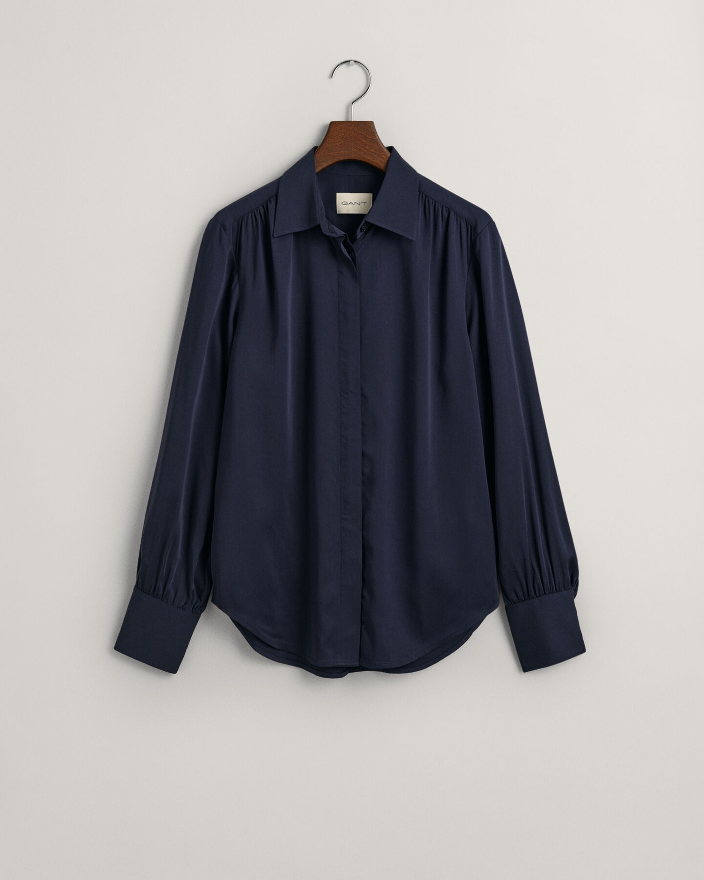 Camicia in raso regular fit