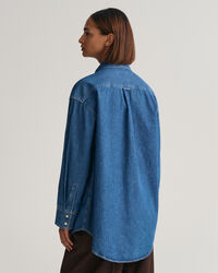 Camicia in denim oversize