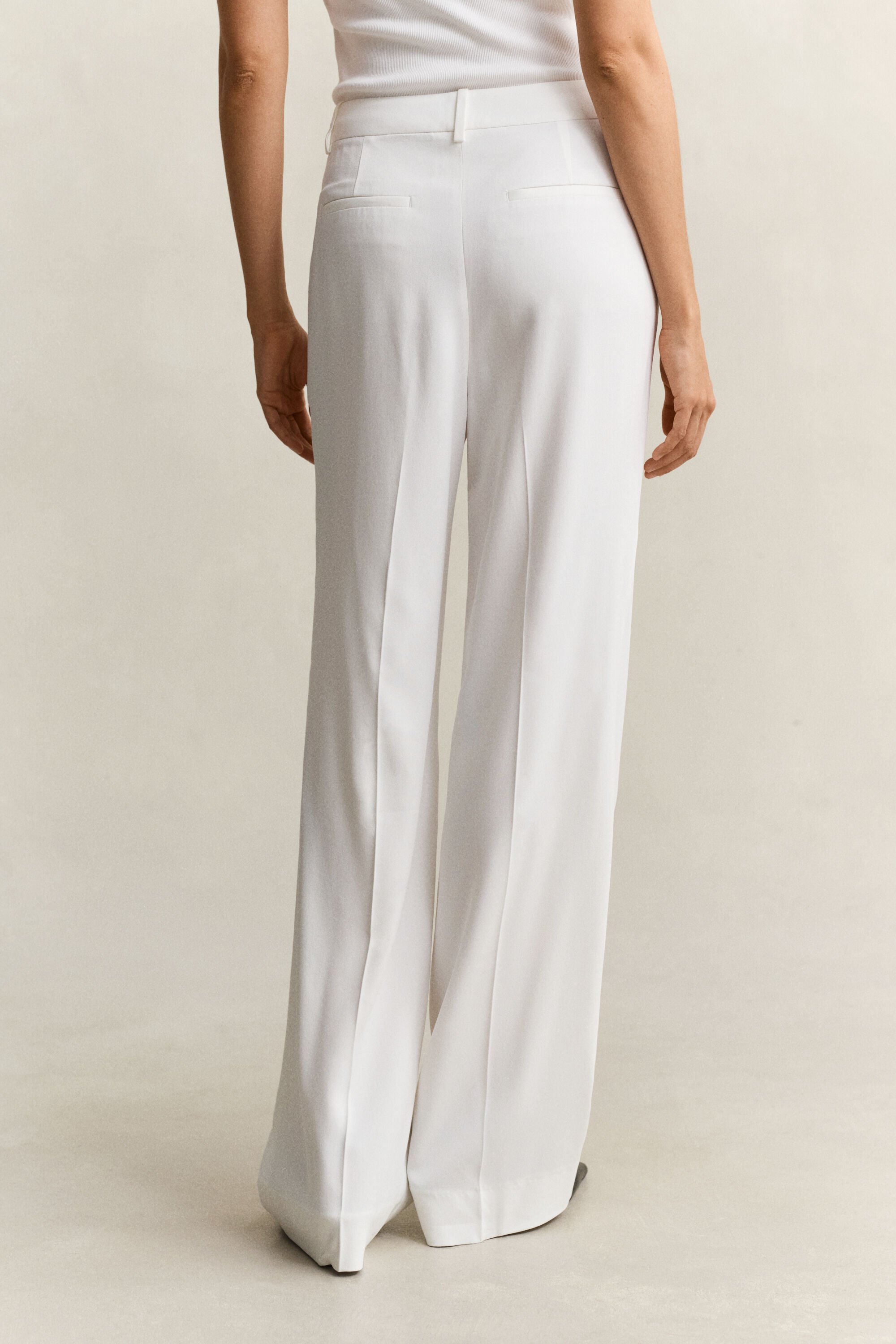 Pantaloni sartoriali in crêpe