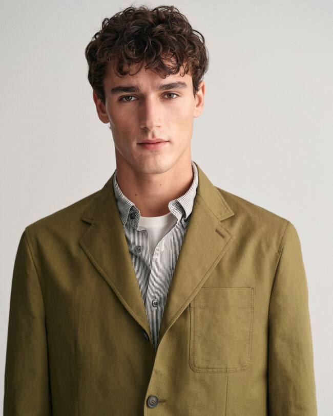 Blazer in cotone regular fit