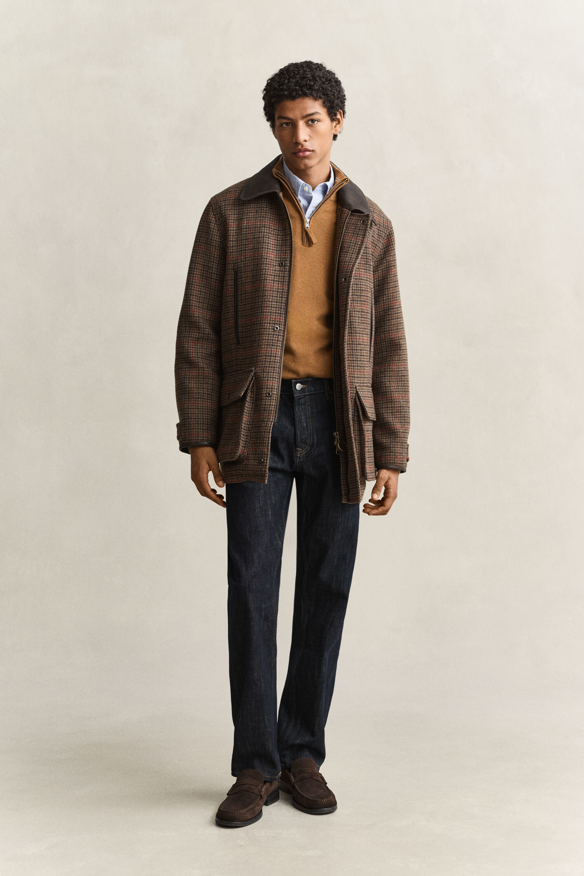 Giacca Decker in tweed britannico