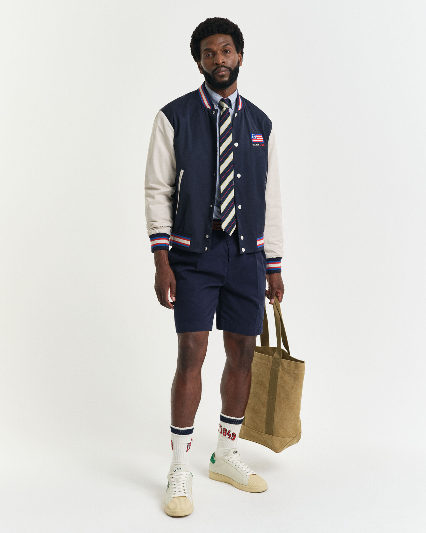 Pantaloncini chino in twill di cotone relaxed fit