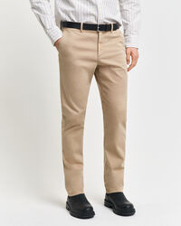 Pantaloni chino strutturati a ratiera slim fit