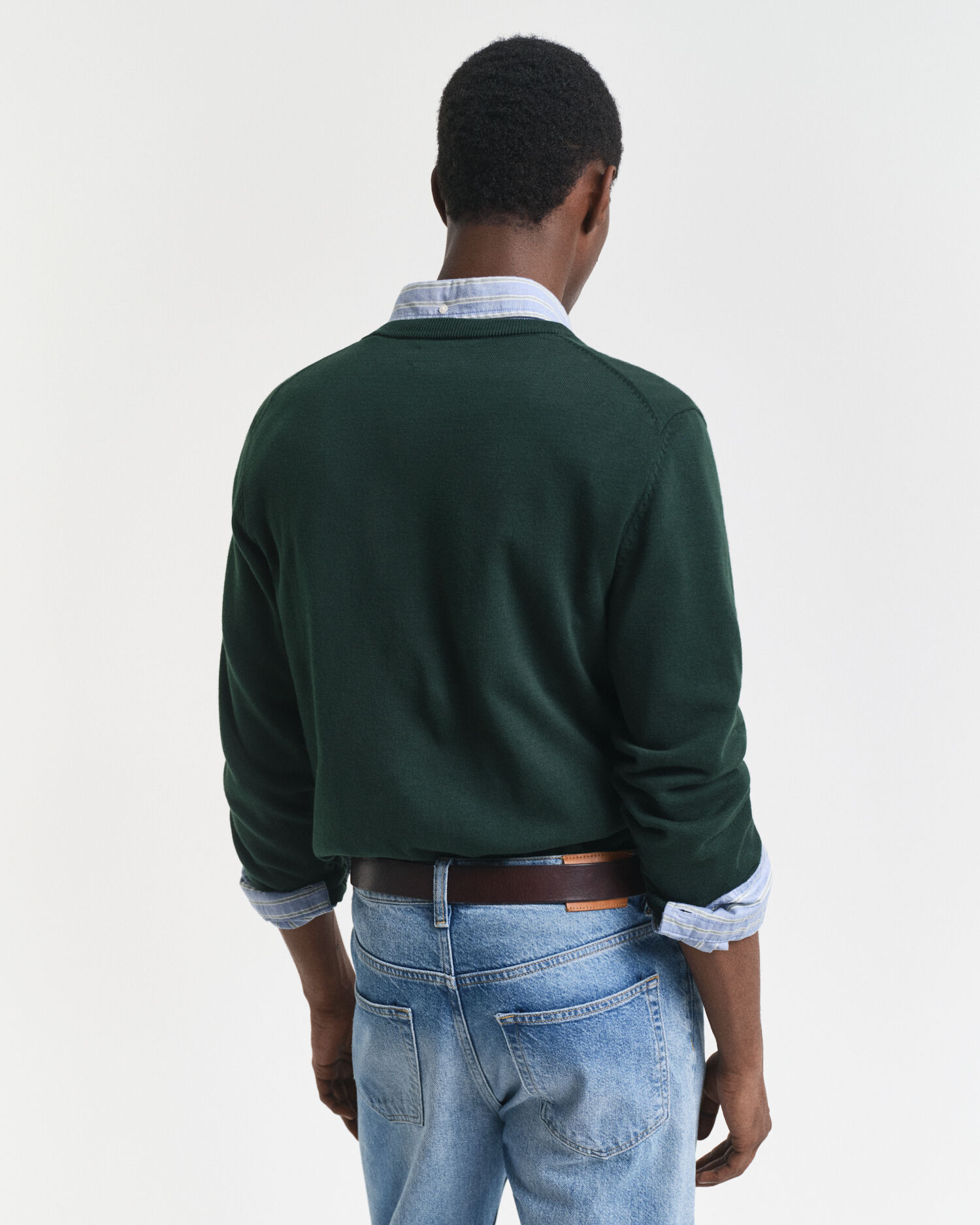 Maglia in cotone con scollo a V classico