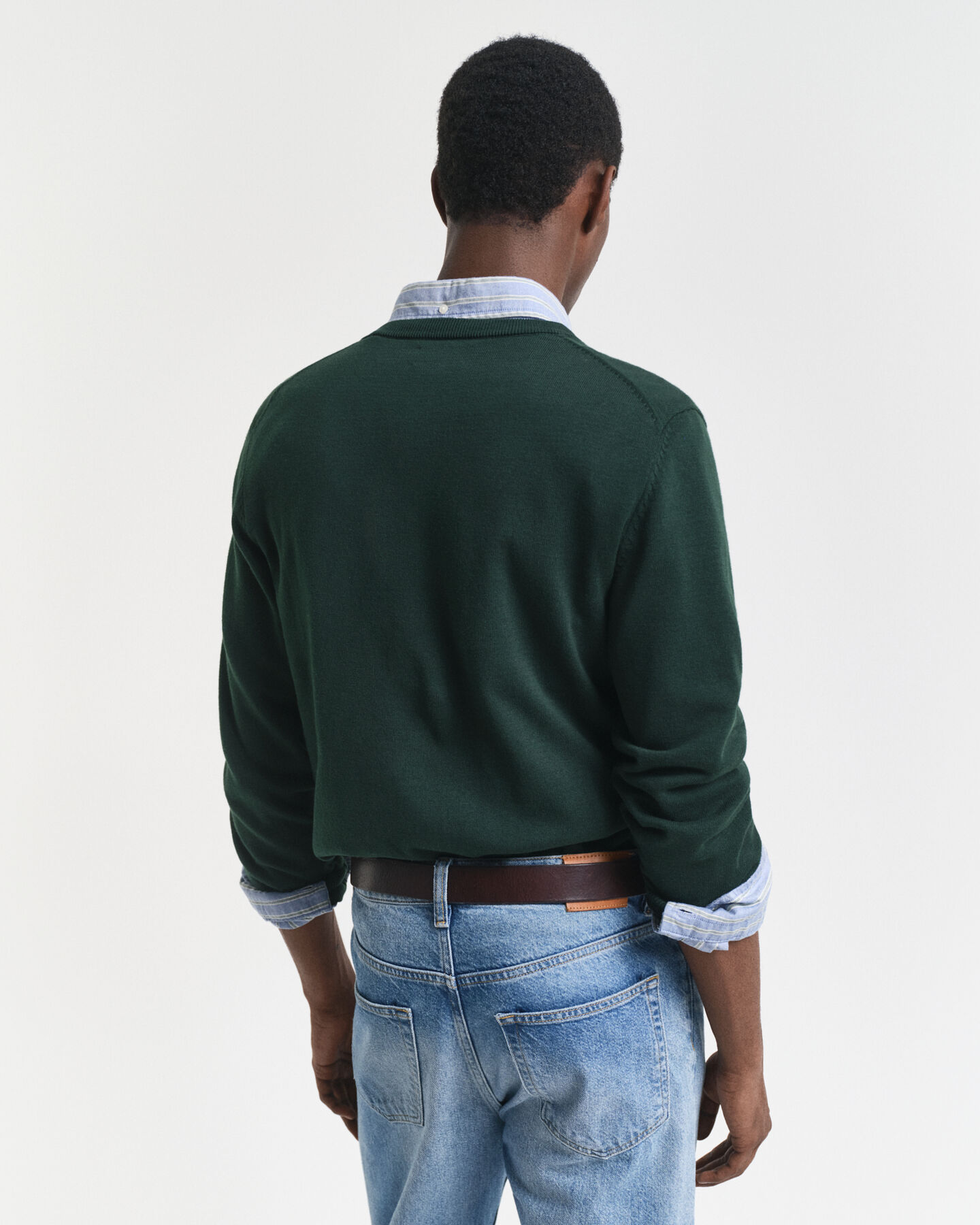 Maglia in cotone con scollo a V classico