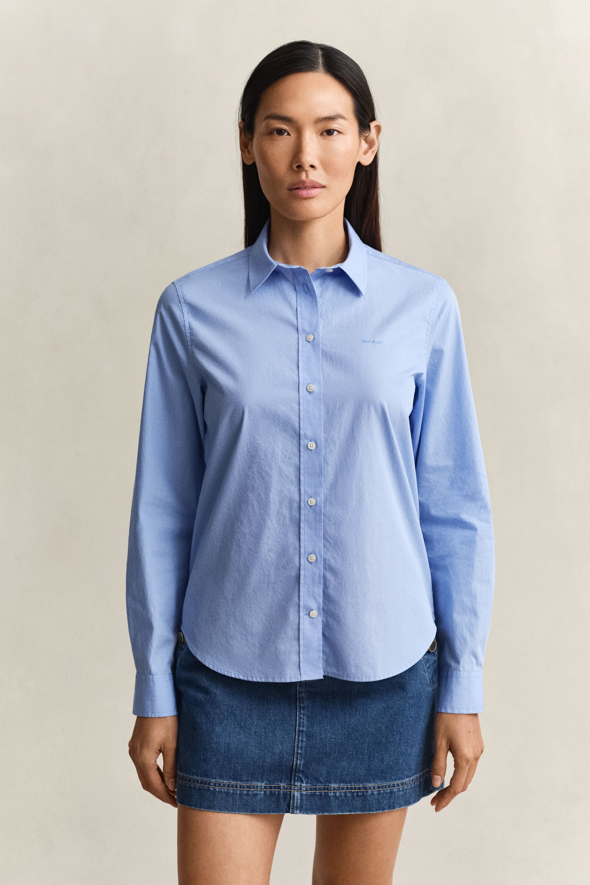 Camicia classica in popeline regular fit