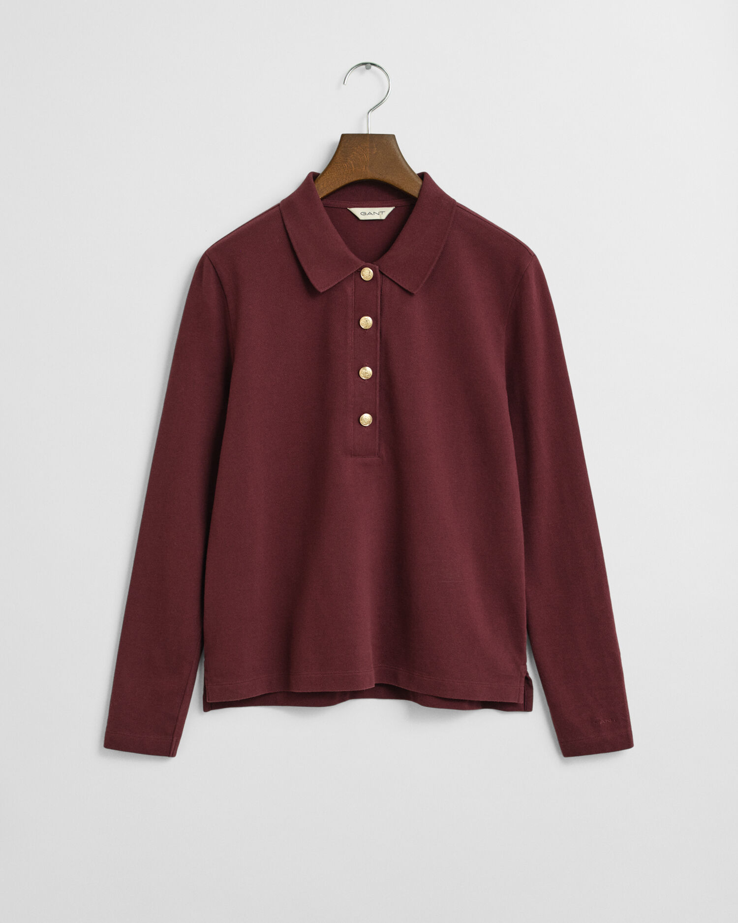 Polo in piqué a maniche lunghe