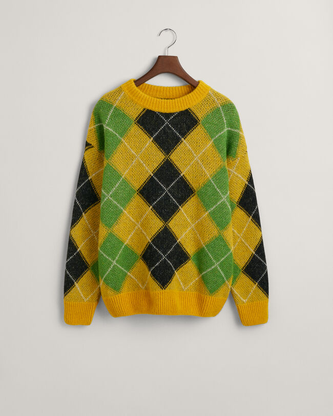 Maglia girocollo Argyle Furry