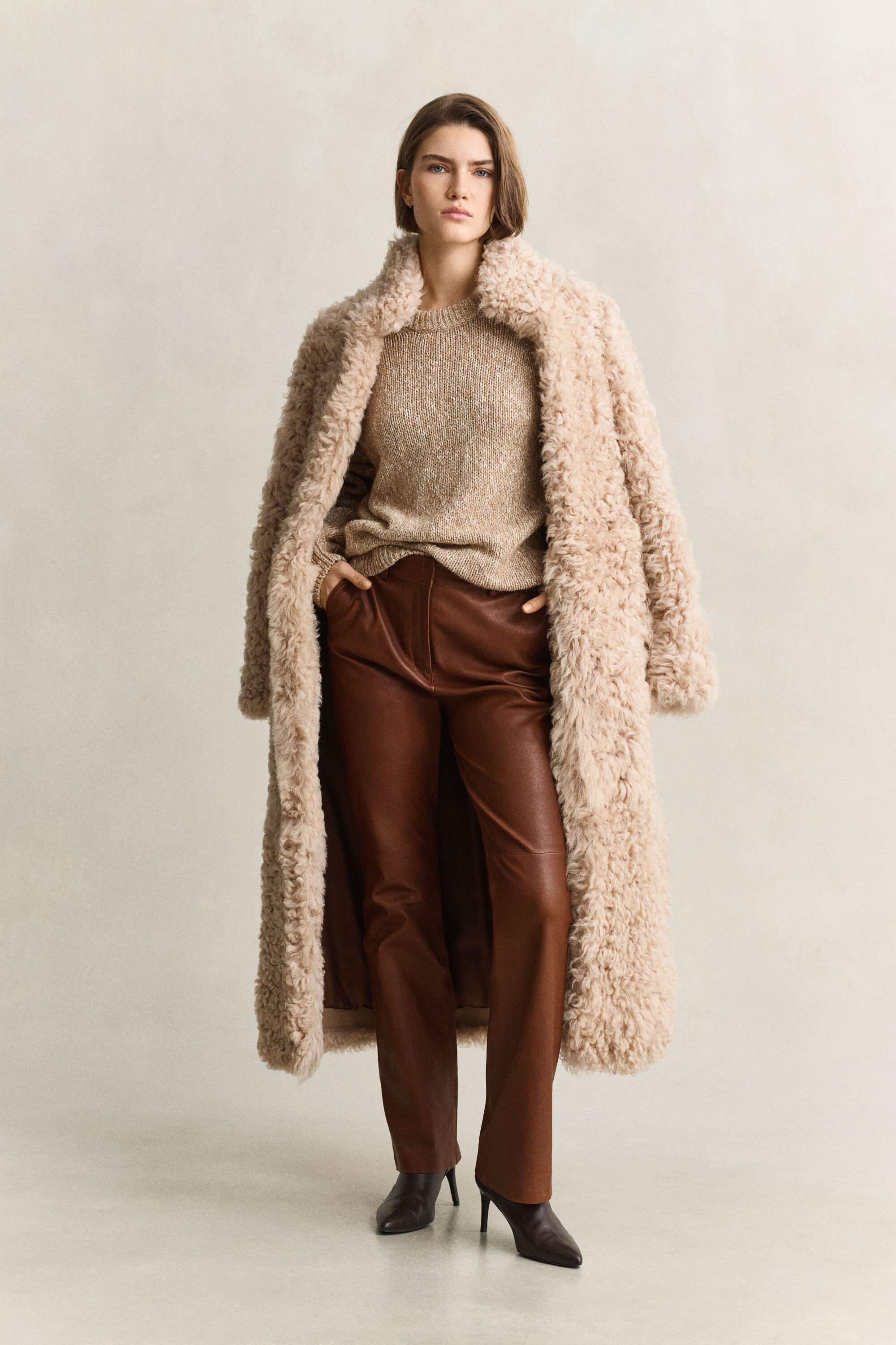 Cappotto in shearling