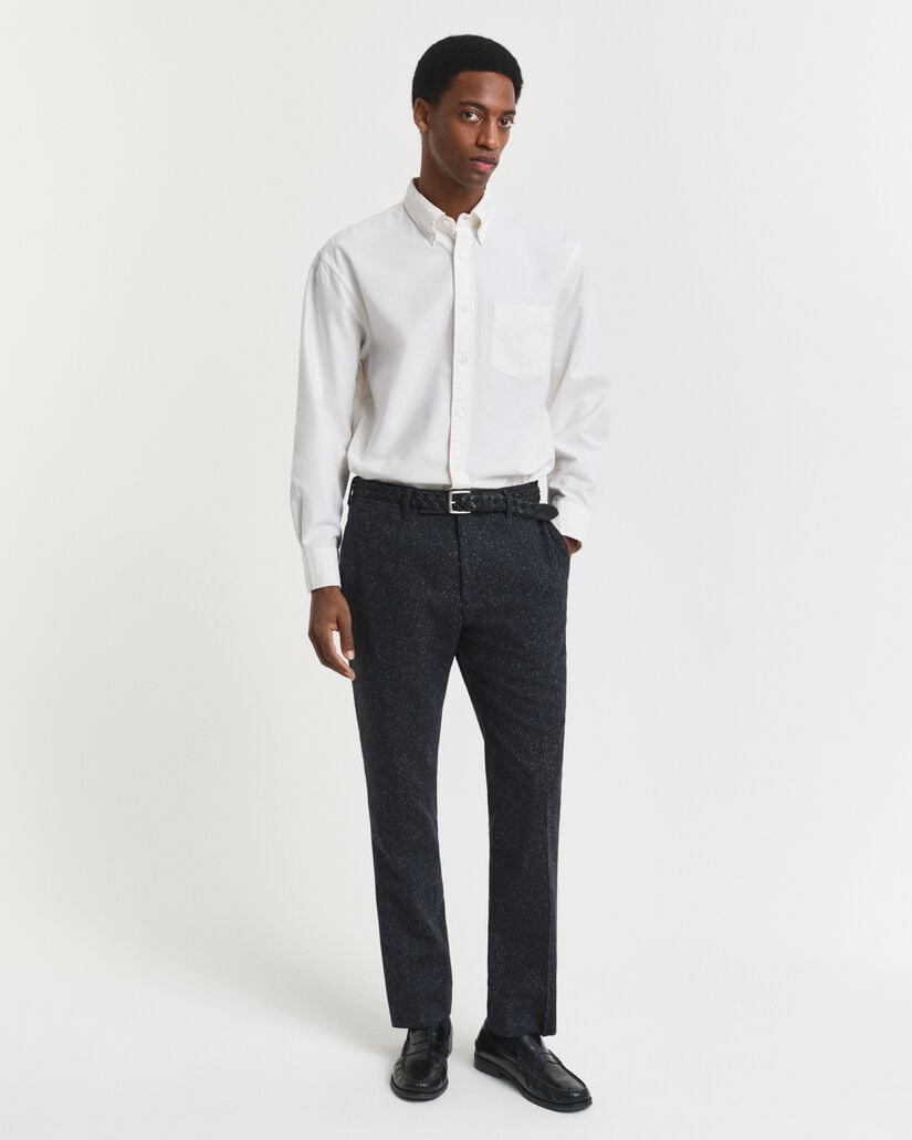 Pantaloni da abito in Donegal slim fit