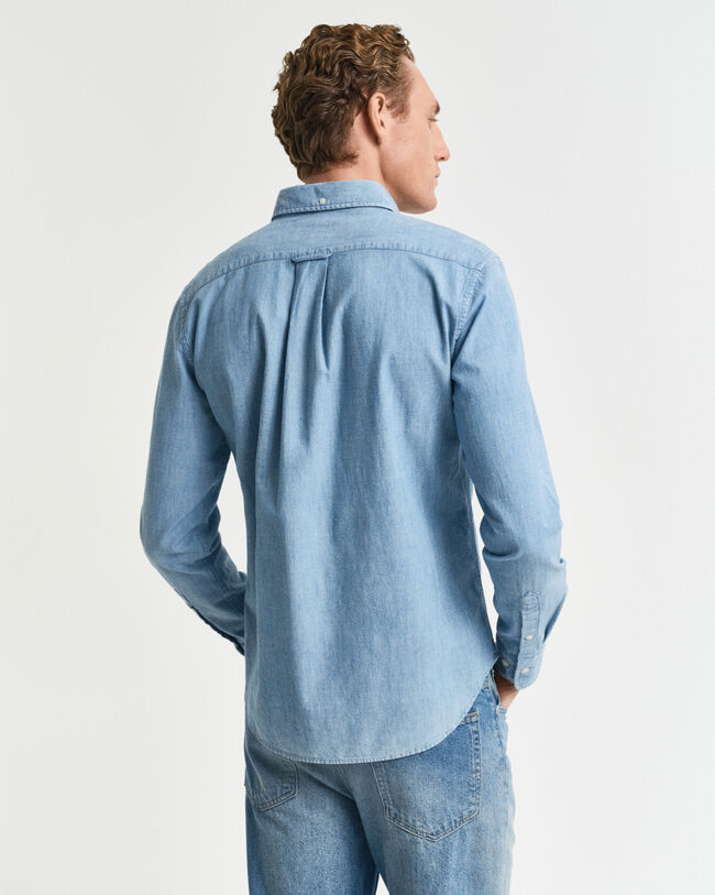 Camicia in chambray regular fit