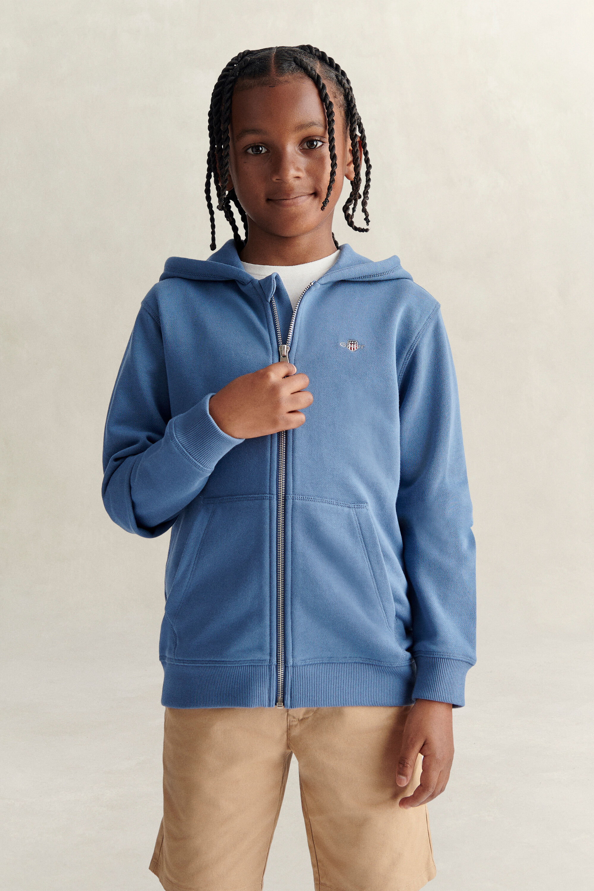 Felpa con cappuccio e zip Shield Teens