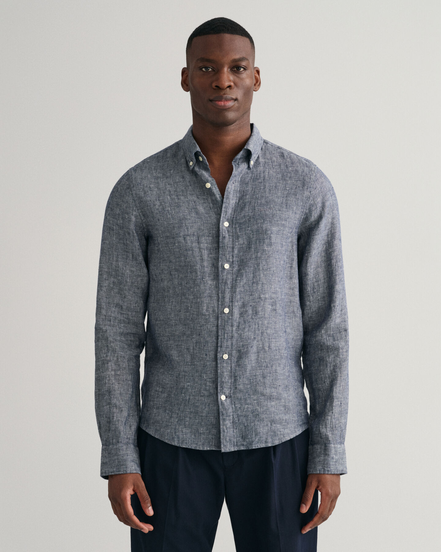 Camicia di lino slim fit