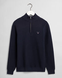 Maglia Triangle Texture con zip corta