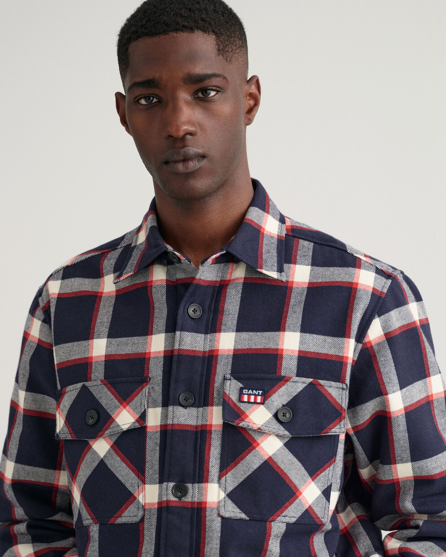 Camicia giacca in flanella a quadri