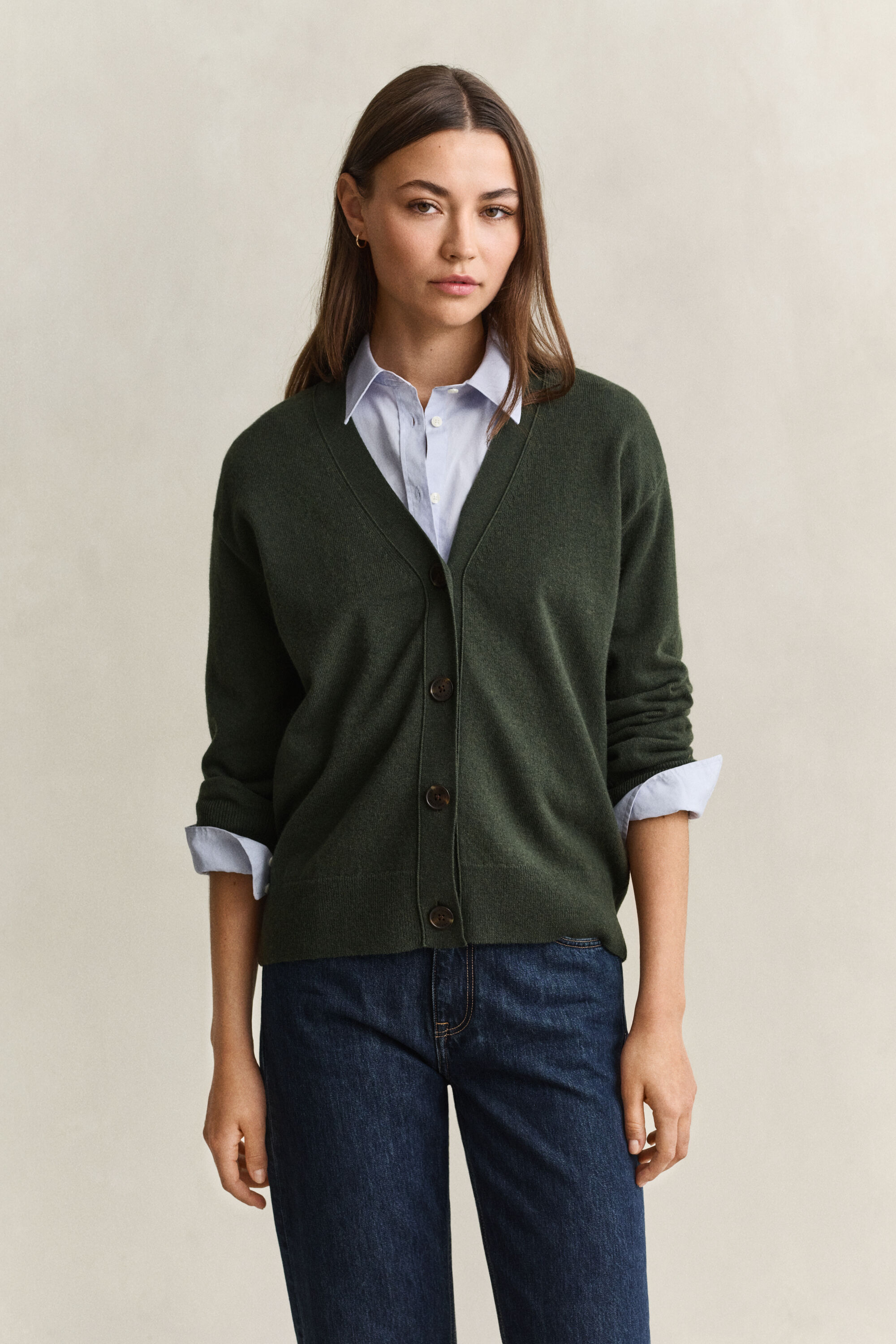 Cardigan in finissima lana d'agnello