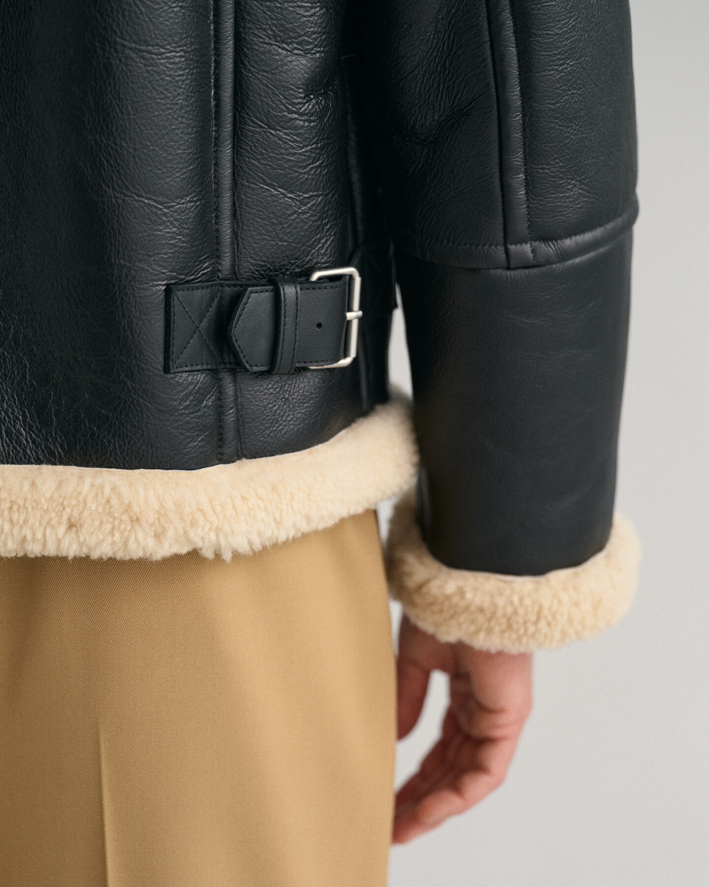 Giacca in montone pesante