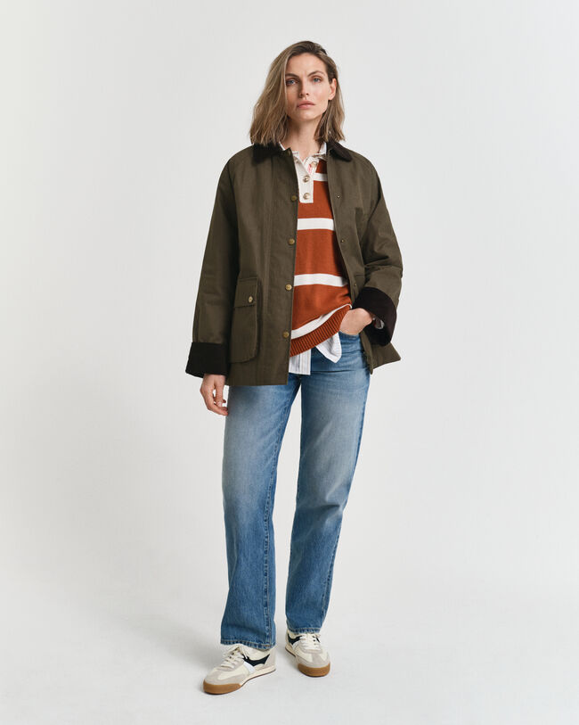 Giacca Barn in cotone cerato