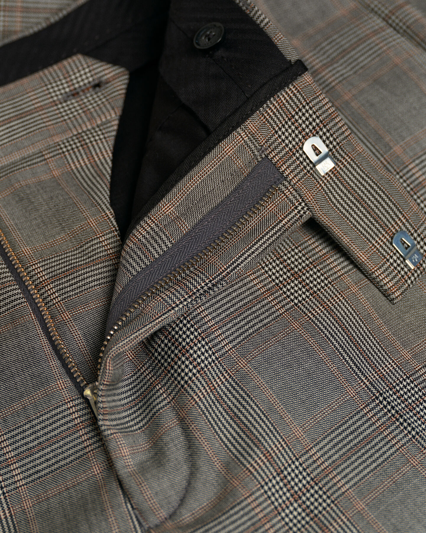 Pantaloni da abito a quadri Glen Check