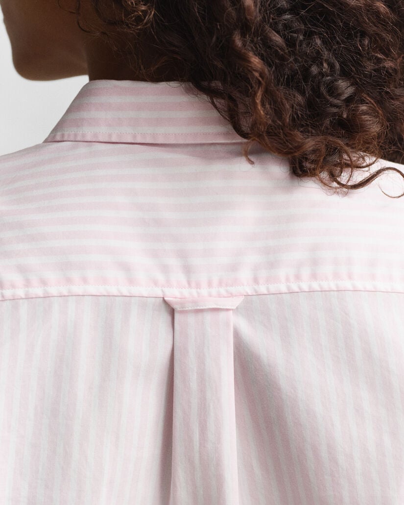 Camicia classica in popeline a righe regular fit