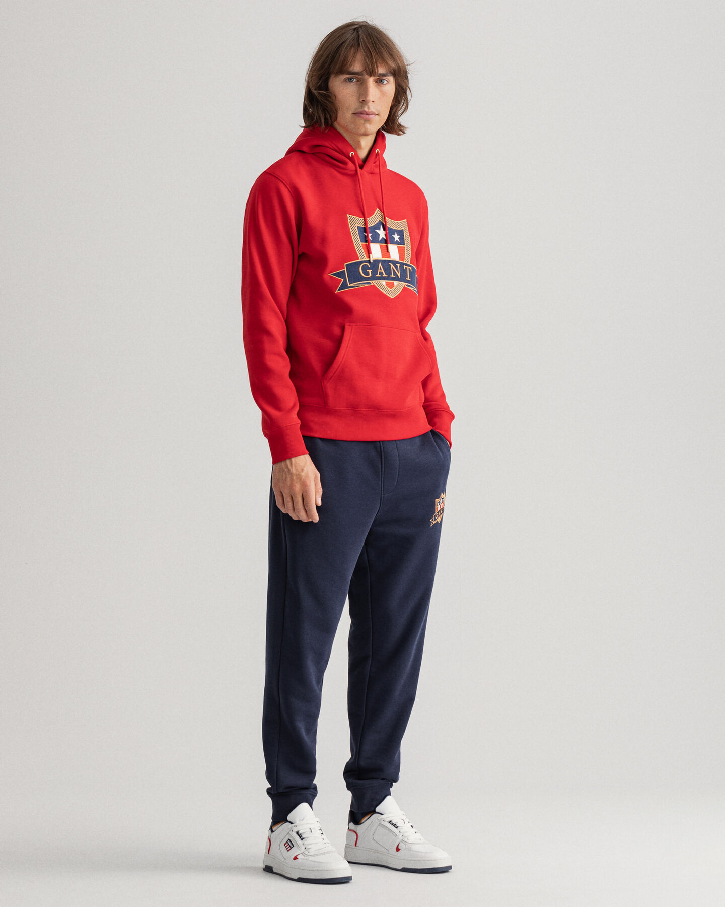 Felpa Banner Shield con cappuccio