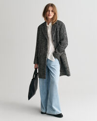 Cappotto Heritage con motivo a spina di pesce