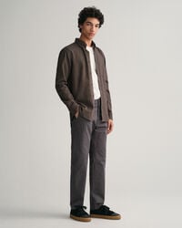 Camicia in flanella con motivo a spina di pesce regular fit